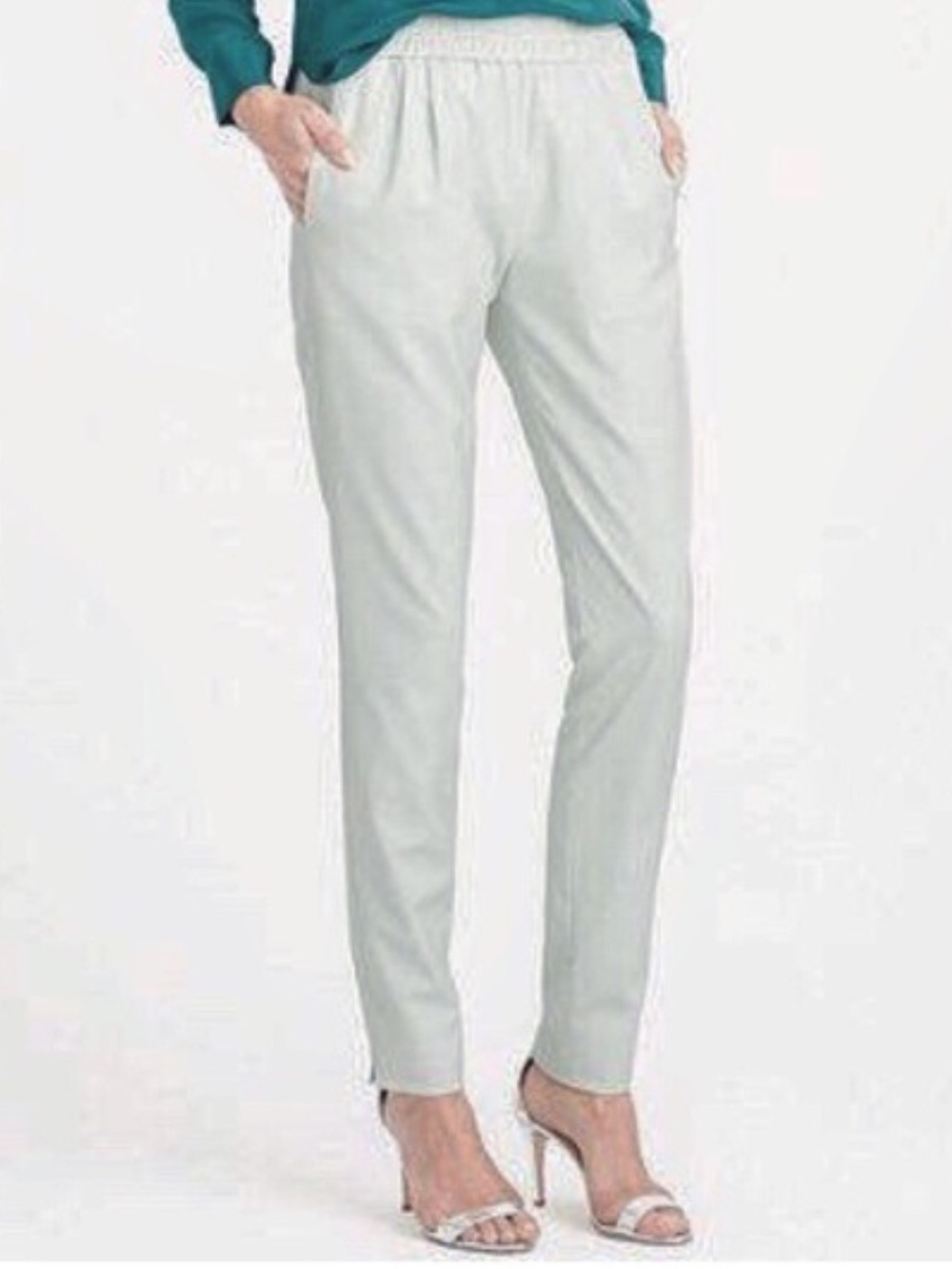 J Crew Harlow Drapey Pants Mint
Green Drawstring